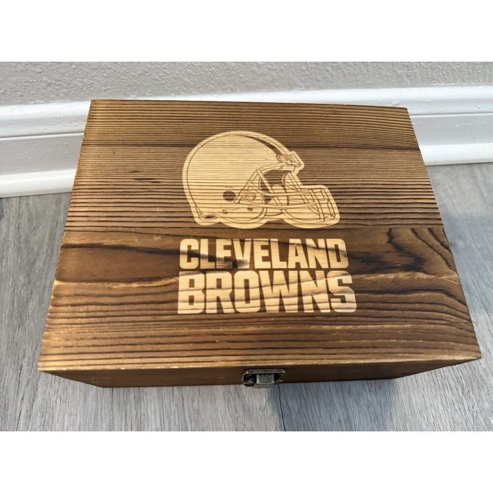 Cleveland Browns Wood Box - The Memory Co.